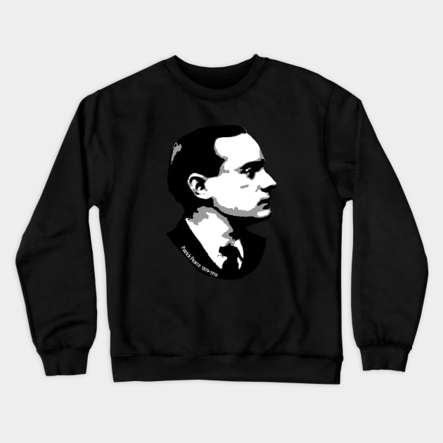 Irish 1916 Rebel Patrick Pearse Crewneck Sweatshirt by SeattleDesignCompany